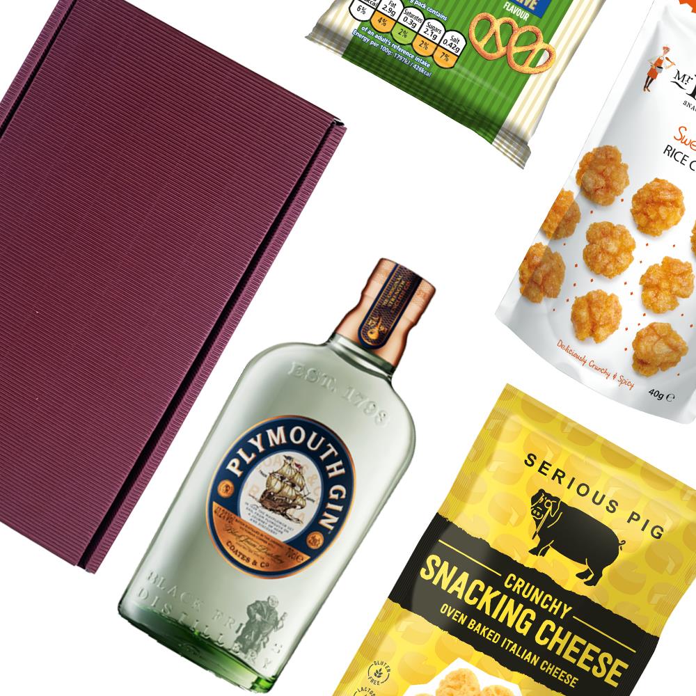 Plymouth Gin 70cl Nibbles Hamper